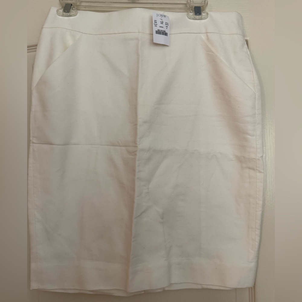 J CREW white/cream skirt size 8